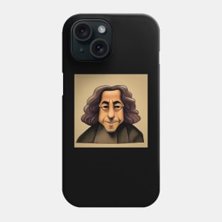 Baruch Spinoza Caricature Phone Case