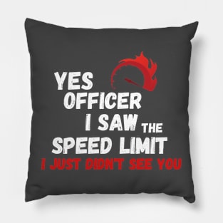 funny speed Pillow