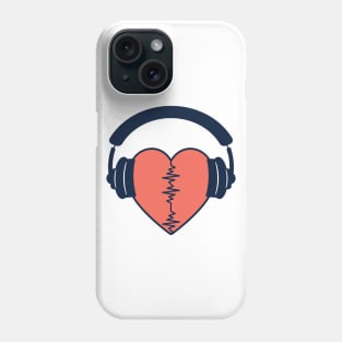 Music is love. Music is lifeline. Music Lovers Graphic Tee Phone Case