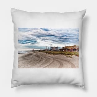 Ocean City New Jersey - Beach and Boardwalk Pillow