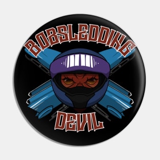 Bobsledding Devil Pin