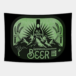 Evergreen Vintage Beer Tapestry