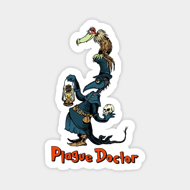 Quarantine Art: Plague Doctor Magnet by ZugArt01