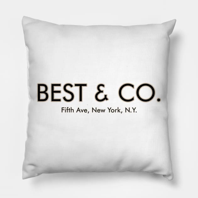 Best & Co.Department Store Pillow by Tee Arcade