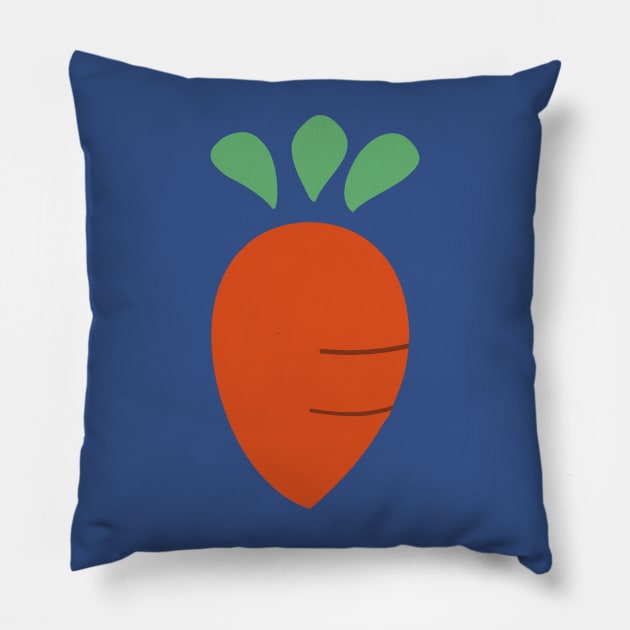 Lineless Stylized Carrot Sticker Pillow by saradaboru