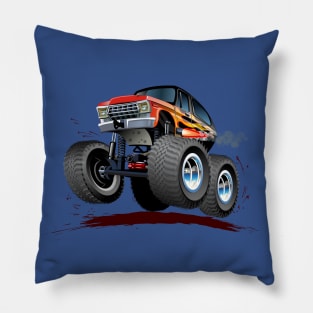 Cartoon monster truck Pillow