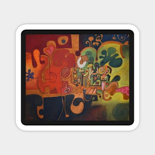 Abstract March Landscape Magnet