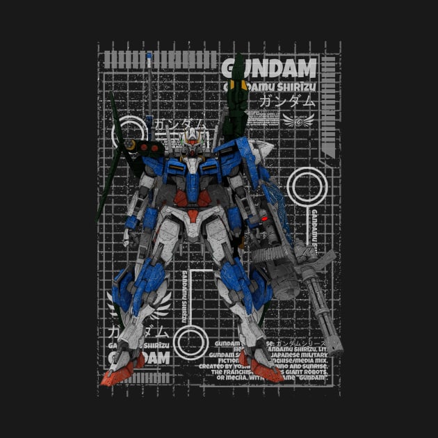 GN-001 Gundam Exia by gblackid