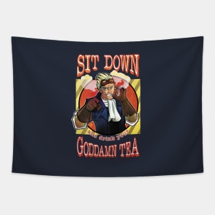 Drink Your Goddamn Tea Tapestry
