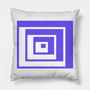 Abstract geometric pattern - blue and white. Pillow