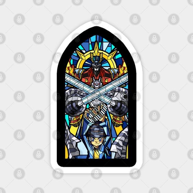 Digistained Glass Kouji Magnet by NightGlimmer