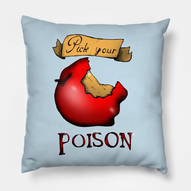 Pick your Poison Apple Pillow by Sutilmente