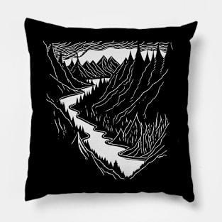 Mountains Rivers Pillow