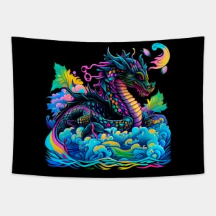 Dragon Lover Fantasy Art Colorful Fun Painting Tapestry