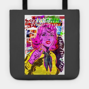 pop art girl Tote