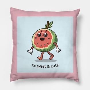 Cute Watermelon - Retro Cartoon Style Pillow