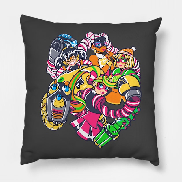 Up in Arms Pillow by Ohsadface