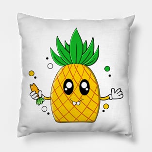 cute pineaplle cartoon Pillow