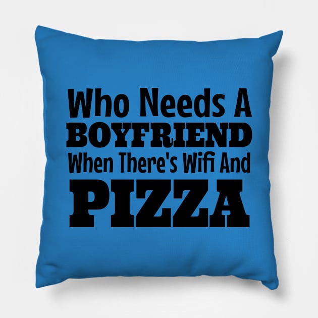 Pizza Food Weekend Design Pillow by Lin Watchorn 