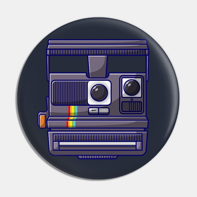 Polaroid Camera Pin by KH Studio