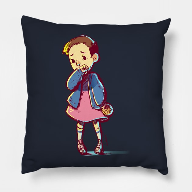 Stranger Things: Eleven Pillow by Tiffa