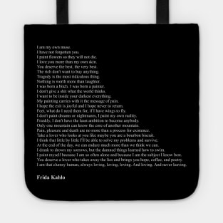 Frida Kahlo Quotes Tote