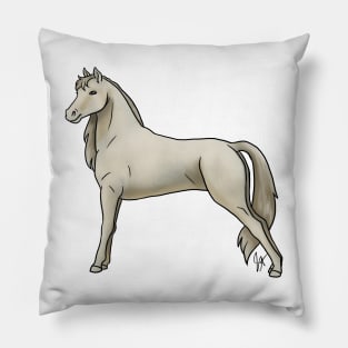 Horse - Morgan - Creme Pillow