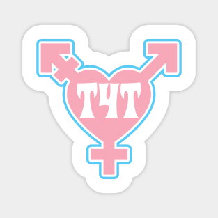 T4T - Transgender symbol- Pink - Valentines Trans Pride Magnet