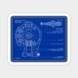 Freighter Blueprint Magnet