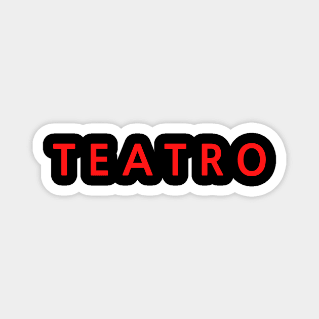 Teatro Simple Modern Design Magnet by Teatro
