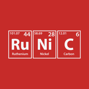 Runic (Ru-Ni-C) Periodic Elements Spelling T-Shirt