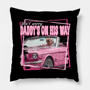 Funny Trump Pink Daddys Home Trump 2024 Pillow