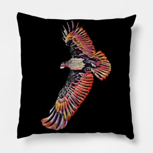 Bald Eagle Tie Dye art design Pillow