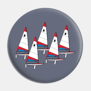 Topper Sailboats Racing Pin