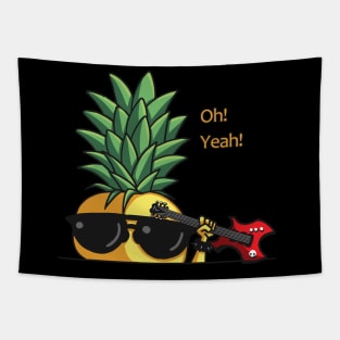 Heavy Metal Pineapple - Cute Funny Tapestry