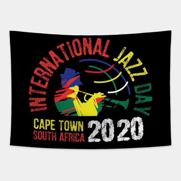 Jazz Day 2020 Cape Town South Africa Tapestry by jazzworldquest