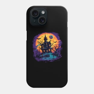 Haunted House Mansion Sunset Halloween Phone Case