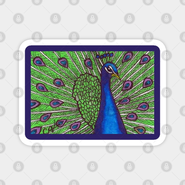 Peacock Magnet by CAutumnTrapp