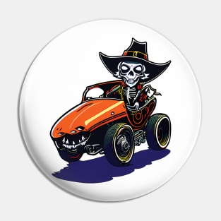 Speed Demon Skelly - Halloween 2023 Pin