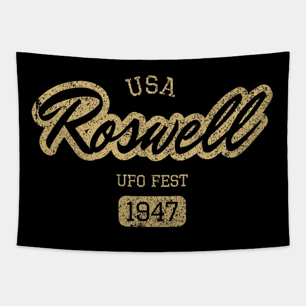 Roswell UFO Fest 1947 Tapestry by AR DESIGN