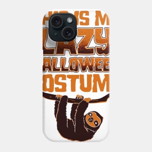 This Is My Lazy Halloween Costume Sloth Phone Case