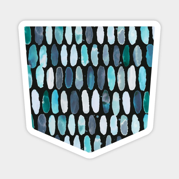 Pocket - PILLS BLUE BLACK BG Magnet by ninoladesign