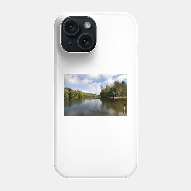 Mountain Lake Vista Phone Case by srwdesign