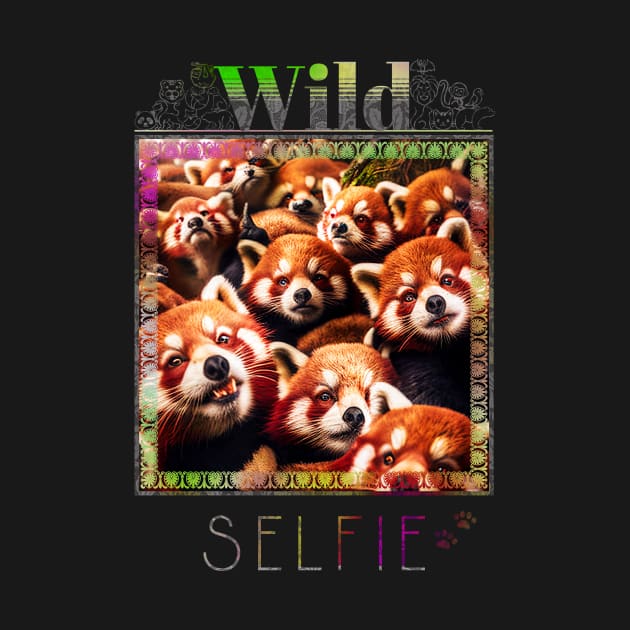 Red Panda Lesser Wild Nature Funny Happy Humor Photo Selfie by Cubebox