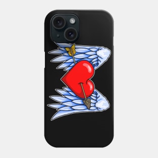 Heart with Wings Tattoo Phone Case