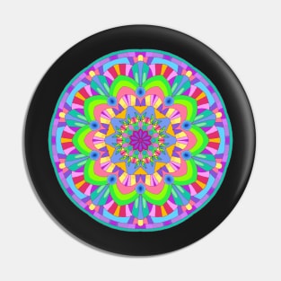 Kaleidoscope Eyes Mandala Pin