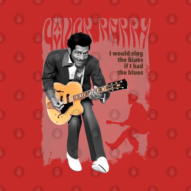 Chuck Berry cartoon by BAJAJU