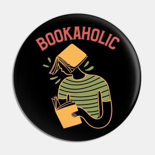 Bookaholic - Book Lover's Exclusive Design Pin