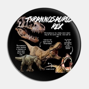 Tyrannosaurus Rex Fun Facts Pin