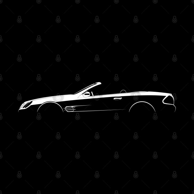 Mercedes-Benz SL Roadster (R230) Silhouette by Car-Silhouettes